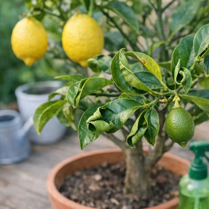 Feuilles de citronnier enroulées : causes, signes et solutions