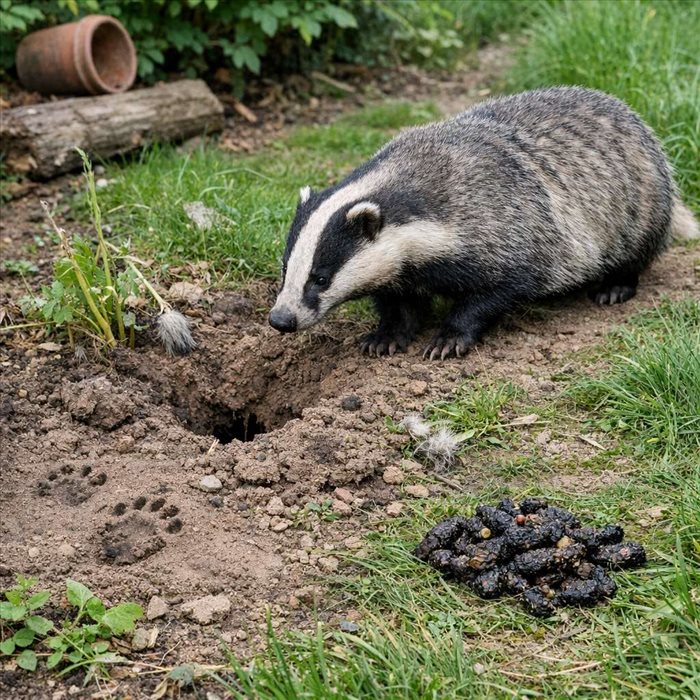 Traces de blaireau dans un jardin : comment les reconnaître ?