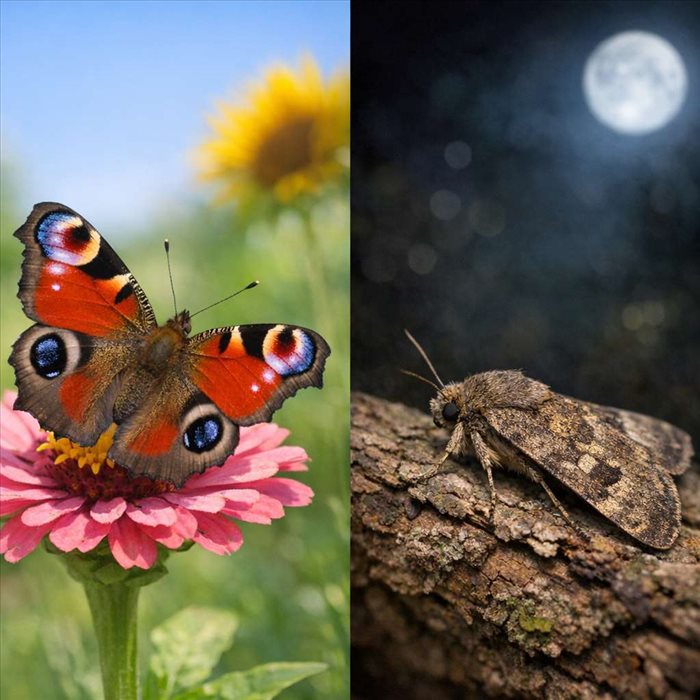 Comment différencier un papillon de jour d’un papillon de nuit ? | Guide