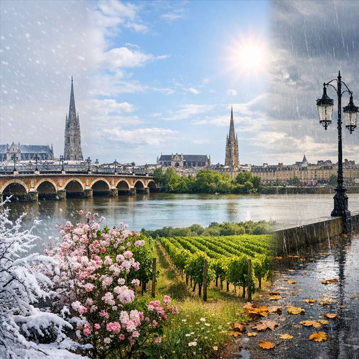 Climat à Bordeaux : températures, saisons et précipitations toute l’année