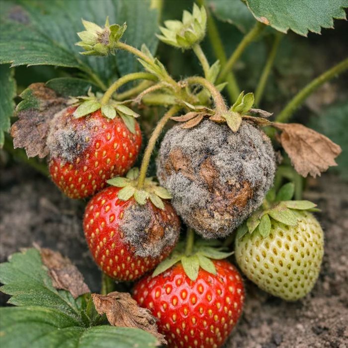 Botrytis sur fraisier : symptômes, signes et diagnostic rapide