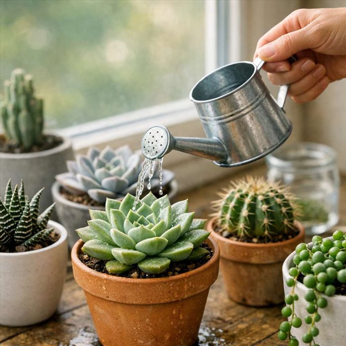 Quand arroser les succulentes pour les garder en bonne santé ?