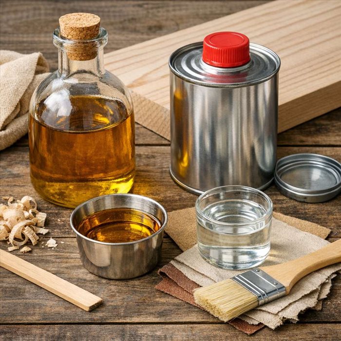 Huile de lin et térébenthine : le bon dosage pour le bois
