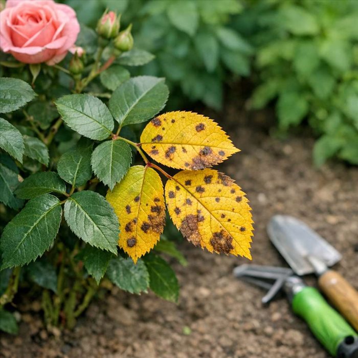 Jaunissement des feuilles de rosier : causes et solutions