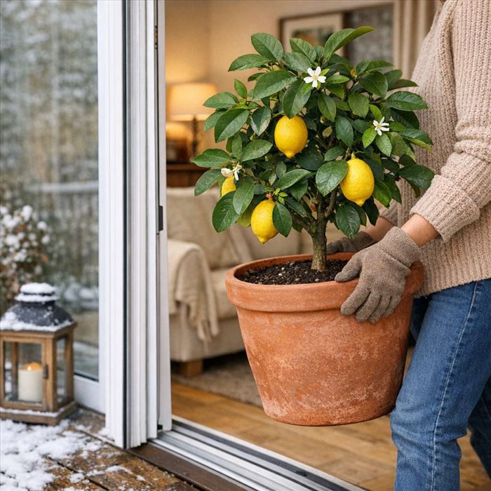 Quand rentrer un citronnier en pot pour l'hiver ?