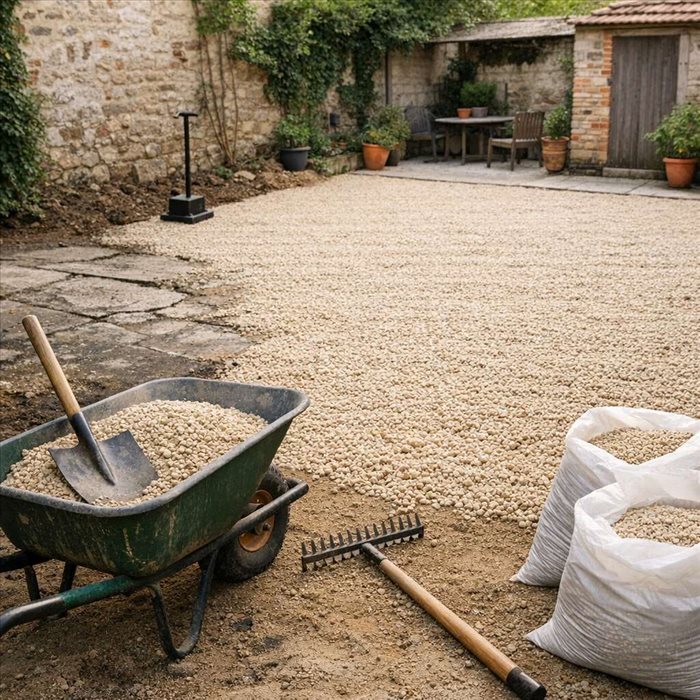 Refaire une ancienne cour avec du gravier : guide pratique