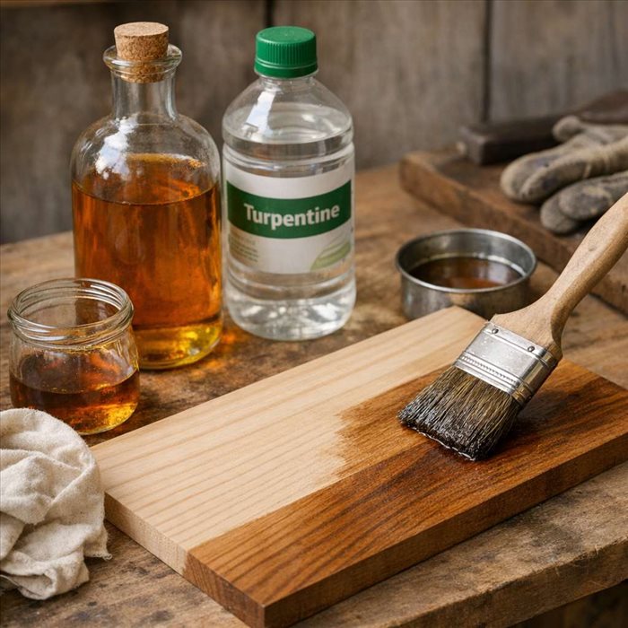 Comment protéger le bois avec huile de lin et térébenthine ?