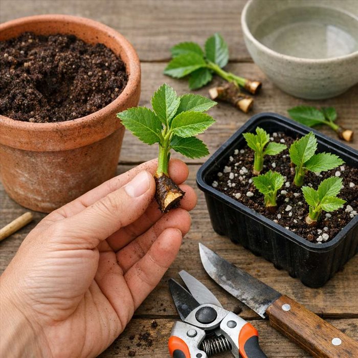 Bouturage à talon réussi : méthode simple pour bien débuter