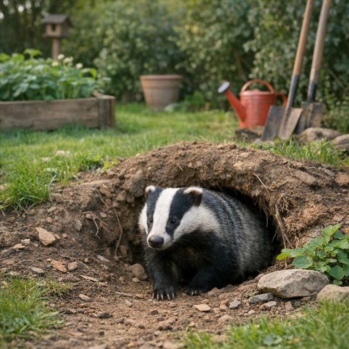 Que faire si un blaireau s’installe dans le jardin ? Conseils