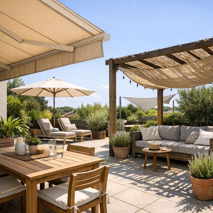 Comment créer de l'ombre sur une terrasse ? | Solutions efficaces