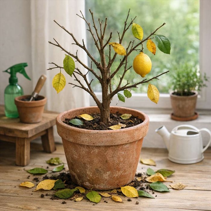 Mon citronnier perd ses feuilles : causes et solutions