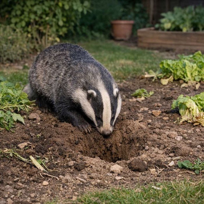 Pourquoi un blaireau creuse-t-il dans un jardin ? Causes et solutions