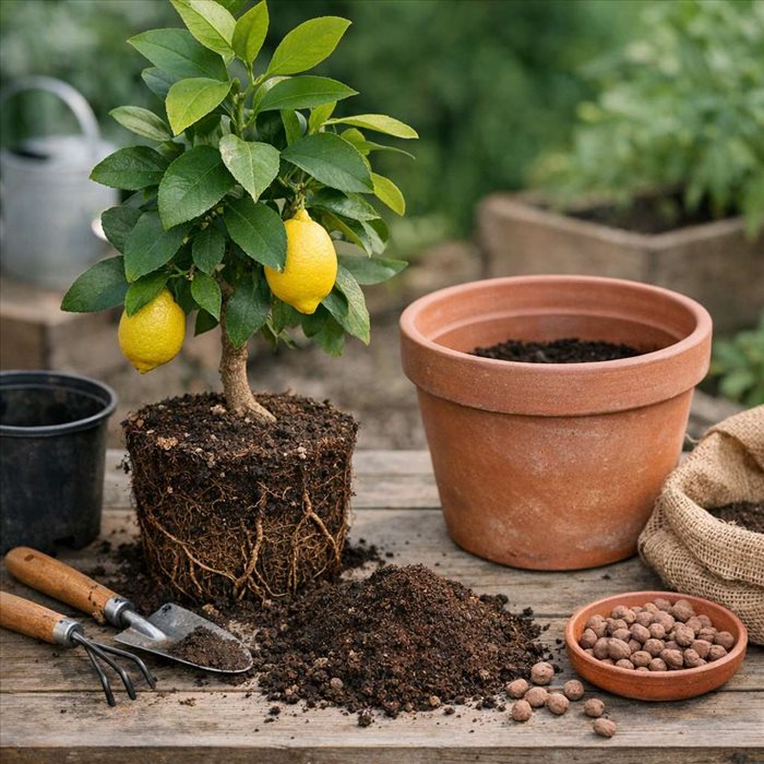 Quand rempoter un citronnier en pot ? Conseils et timing