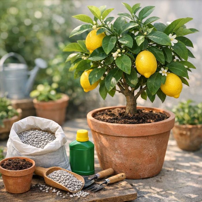 Quel engrais pour un citronnier en pot ? Le meilleur choix
