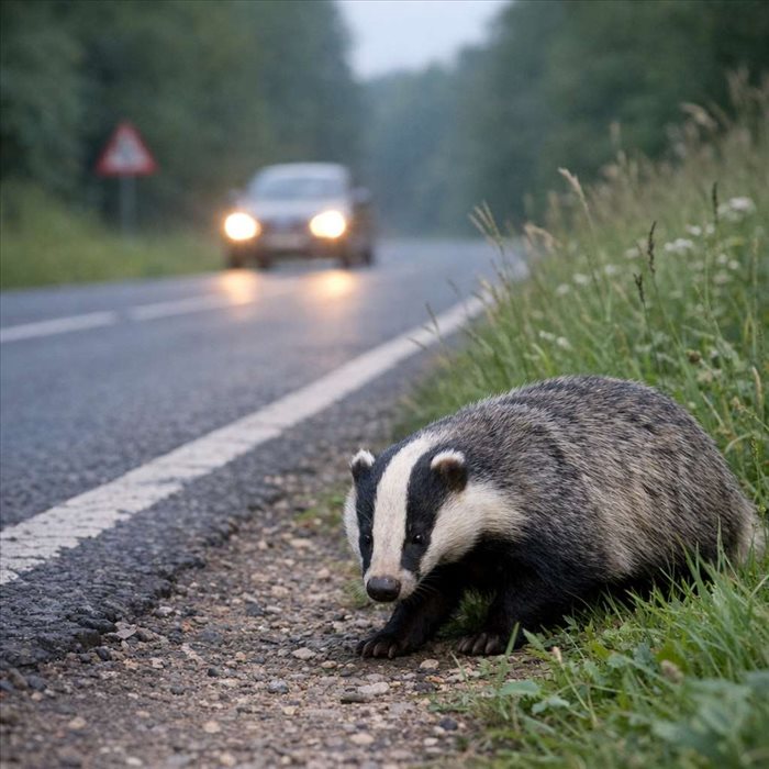 Pourquoi voit-on plus de blaireaux près des routes ?